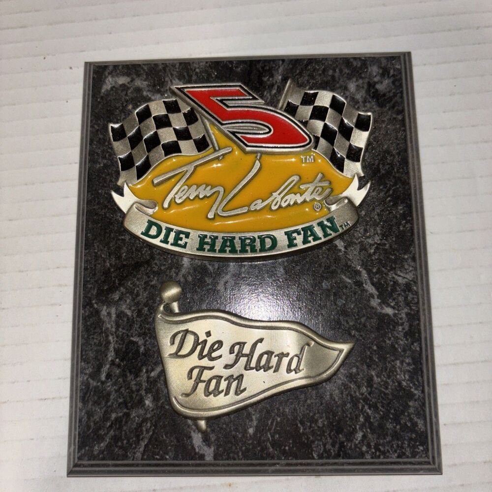 Tony Labonte Die Hard Fan Plaque